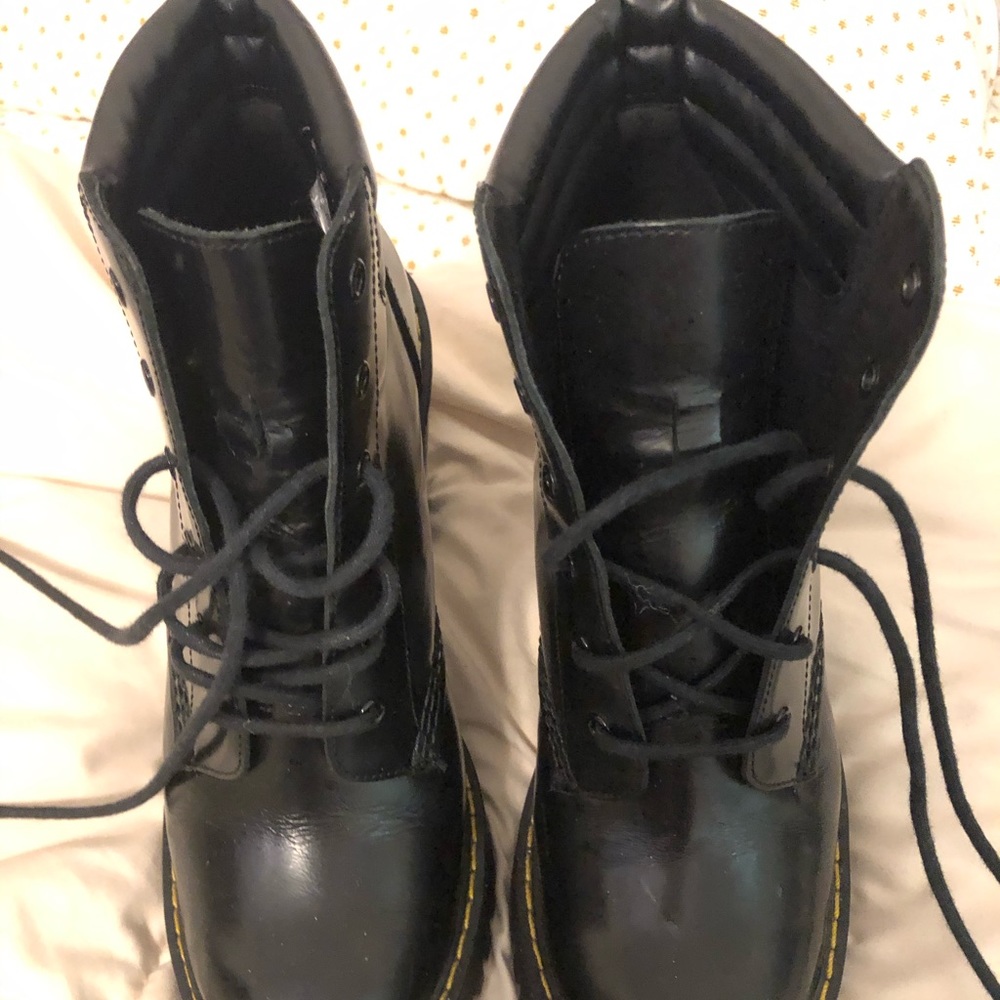 Black Heeled Dr Martens